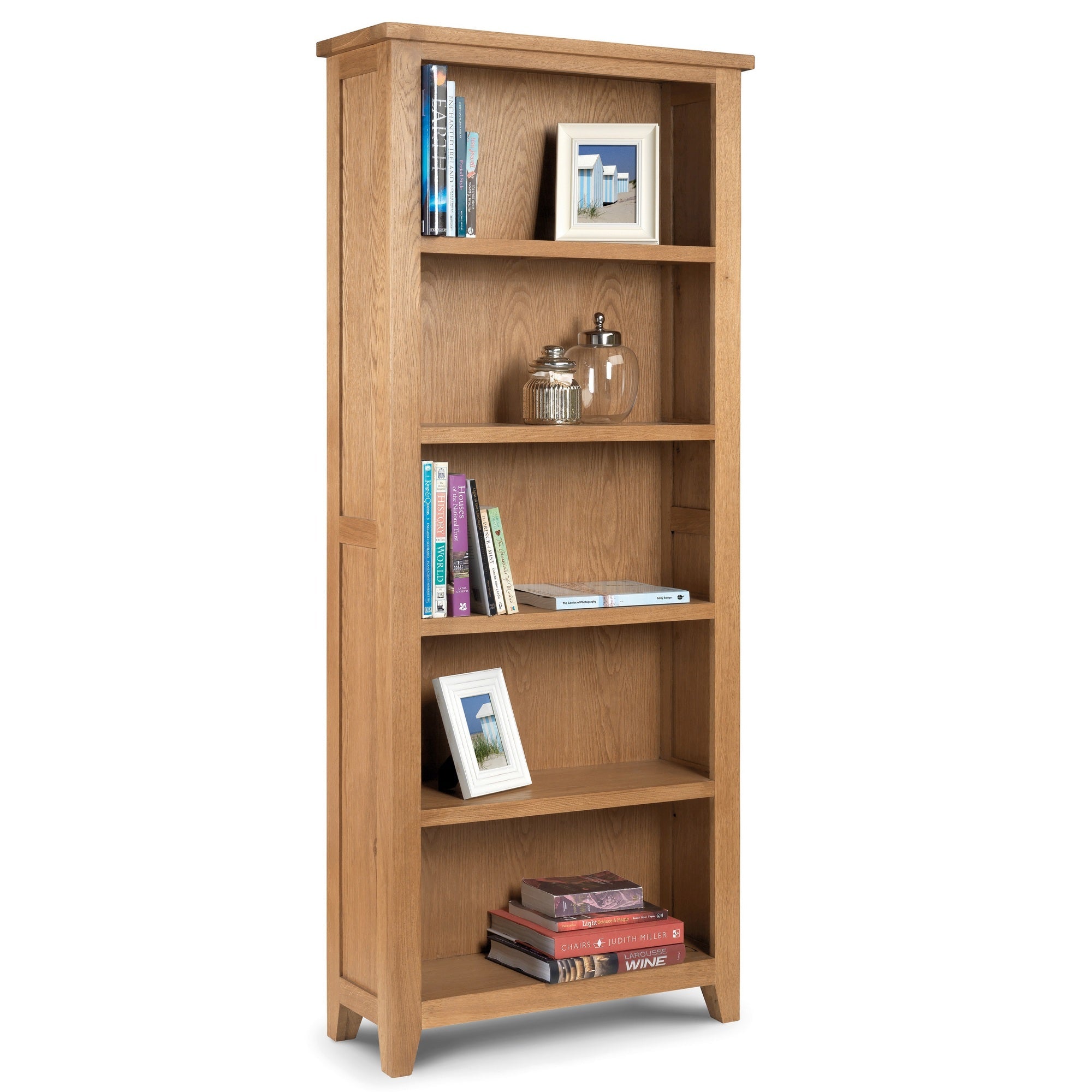 Padstow Tall Bookcase - Black | Julian Bowen Limited