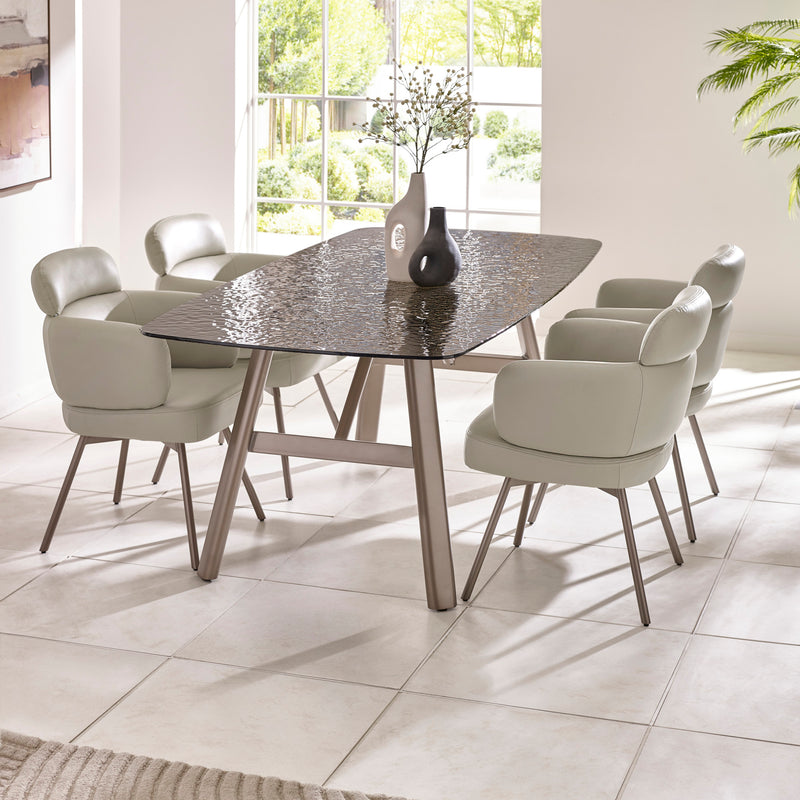 Set of 2 Callisto Swivel Dining Chairs