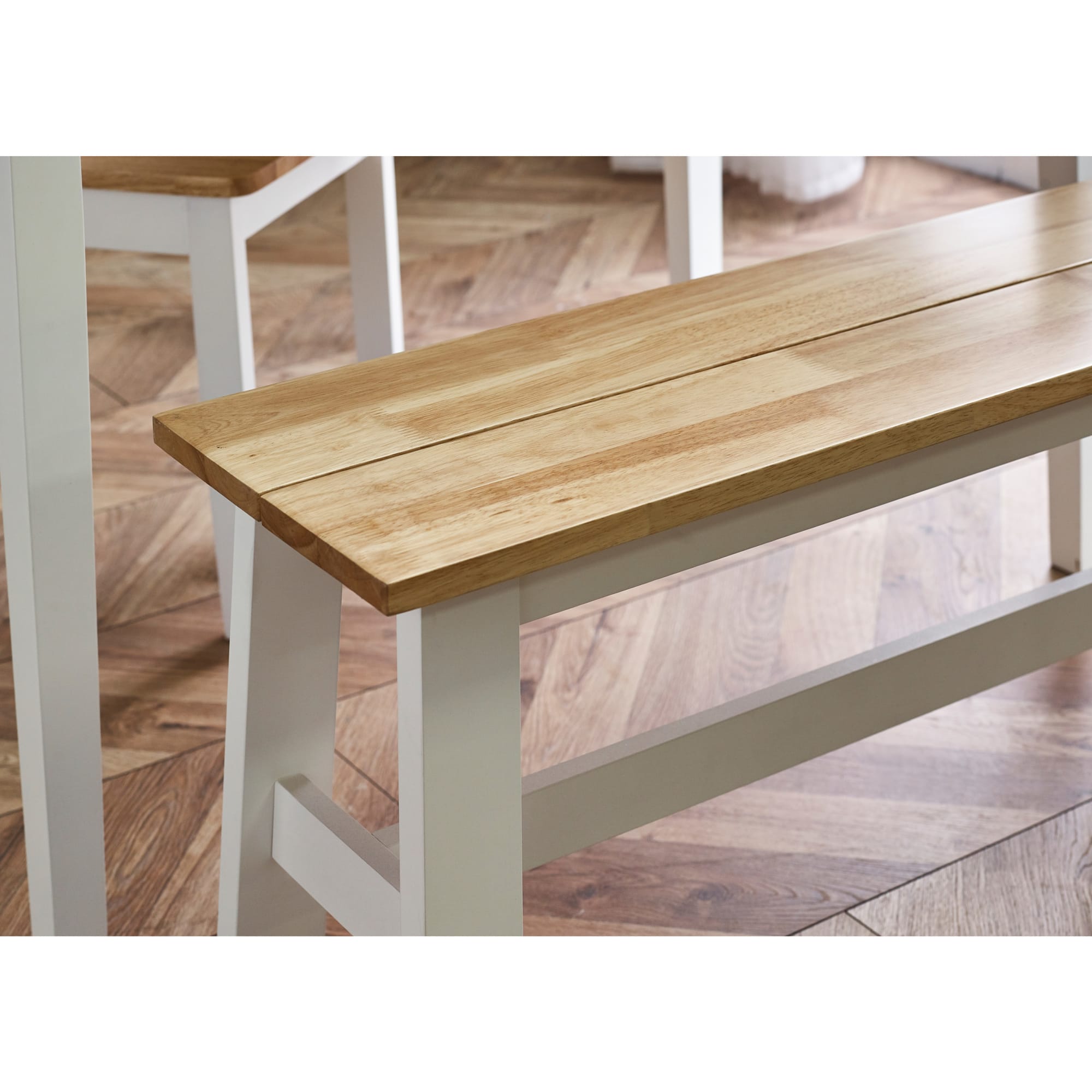 〆1/31 WHITE_WOOD_BENCH #3 Aldwyn Bench - Ash Wood, Natural | Garden Trading