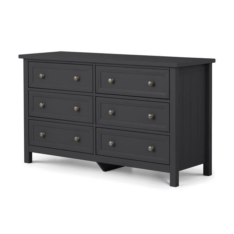 Maine 6 Drawer Wide Chest