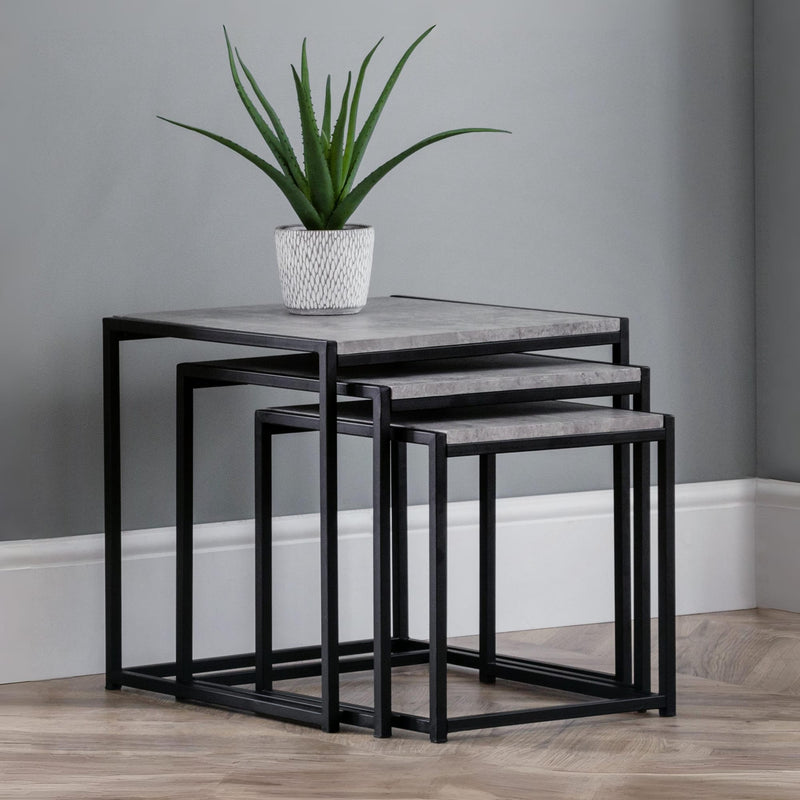 Staten Concrete Nest Of 3 Tables