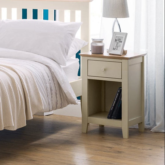 Salerno Shaker 1 Drawer Bedside