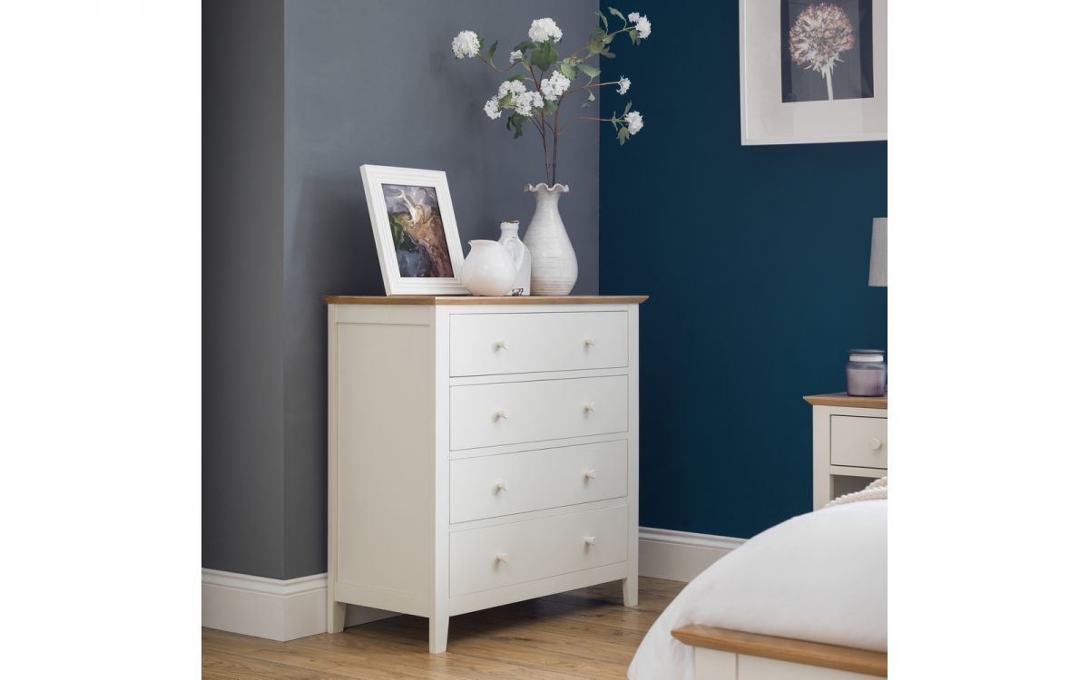 Salerno 2-Tone 4 Drawer Chest | Julian Bowen Limited