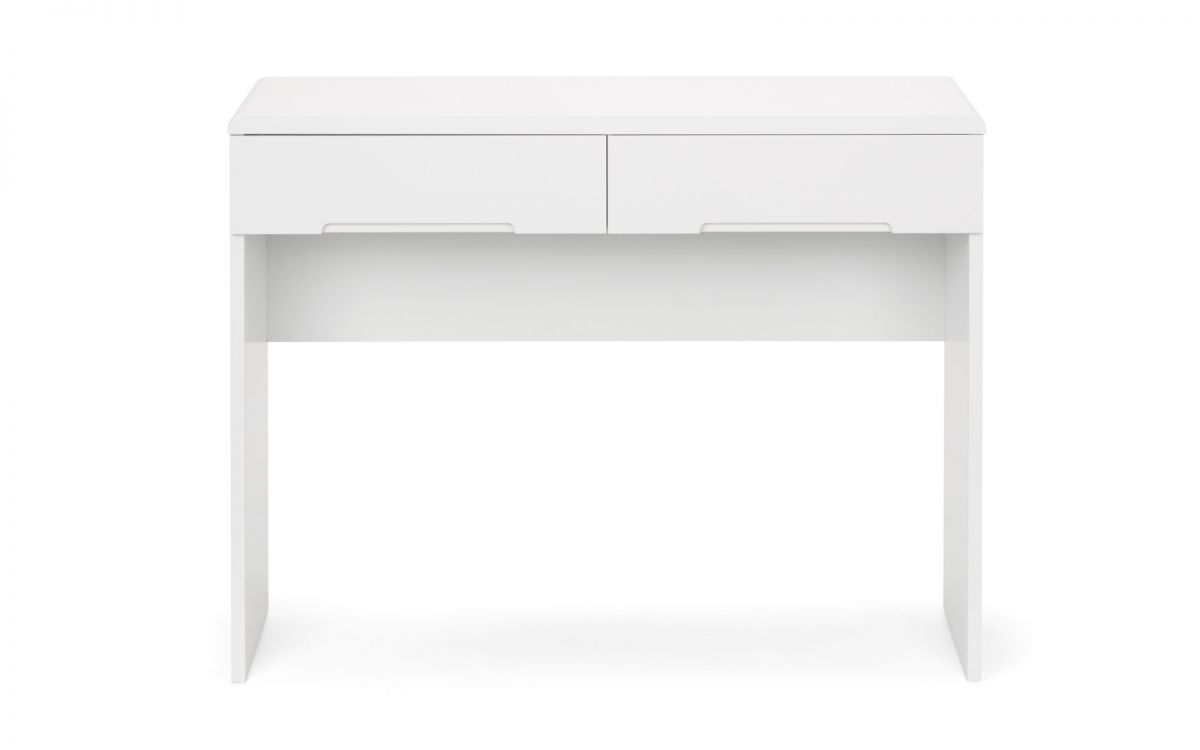 Manhattan Dressing Table with 2 Drawers - White | Julian Bowen Limited