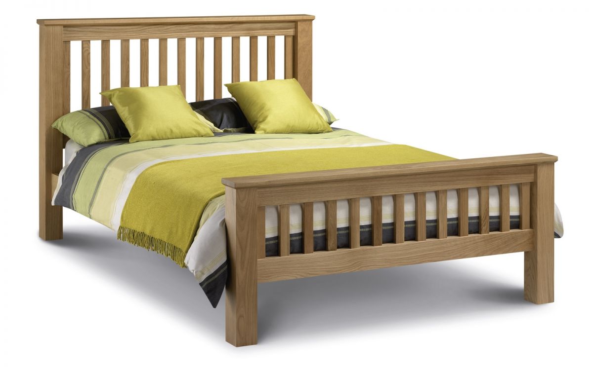 Amsterdam Oak Bed High Foot End Julian Bowen Limited