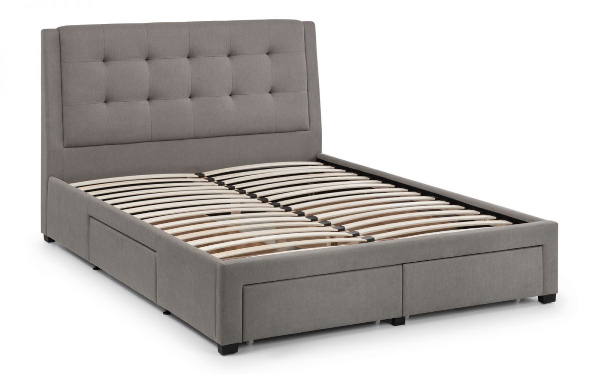 Fullerton 4 Drawer Bed - Grey | Julian Bowen Limited