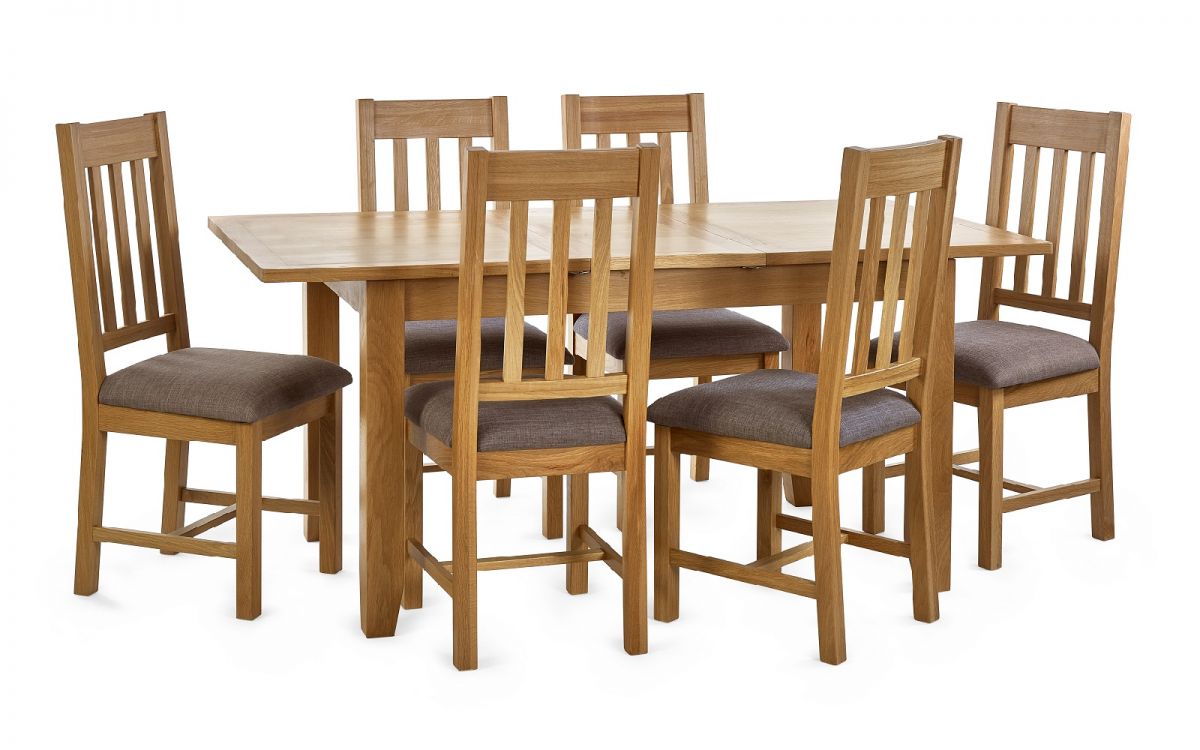 Mallory Extending Dining Table & 6 Mallory Dining Chairs - FSC MIX 70% ...