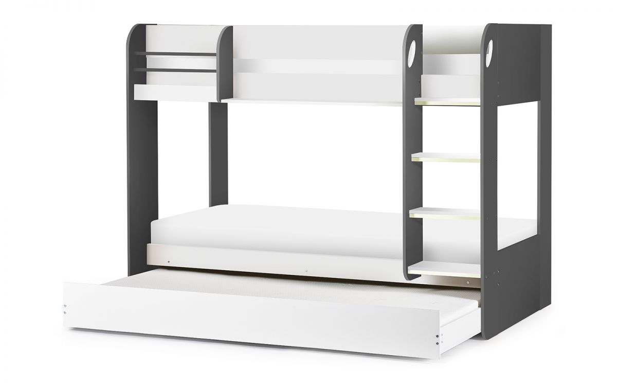 Mars Bunk & Underbed - Charcoal & White | Julian Bowen Limited