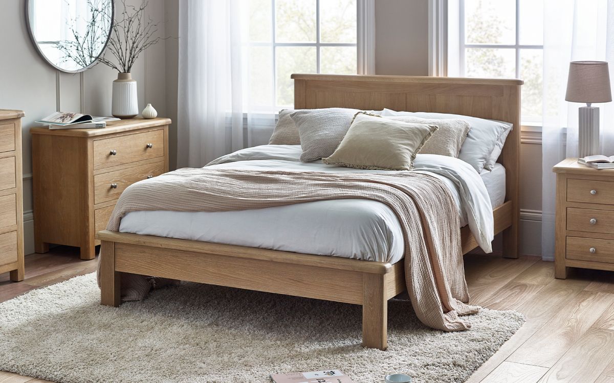 Memphis Limed Oak Bed | Julian Bowen Limited