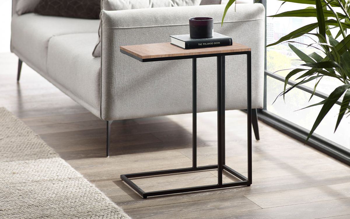 Modern Nesting Sonoma Coffee Table Set - Black Metal Legs - Cooper