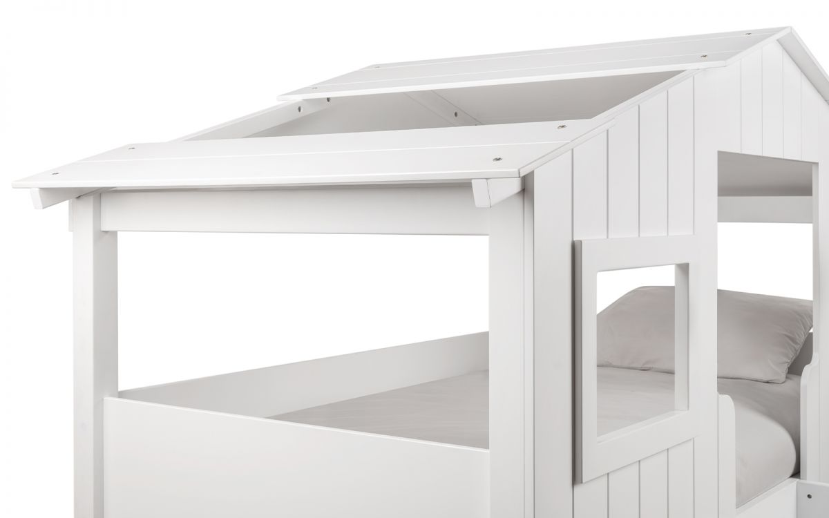 Willow Treehouse Bunk - White | Julian Bowen Limited