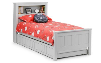 Maine Bookcase Bed Dove Grey Julian, Kenley Full Size Bookcase Bed With Storage
