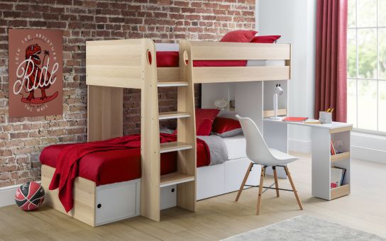Bunk Beds Julian Bowen Limited, Double Bunk Bed With Desk
