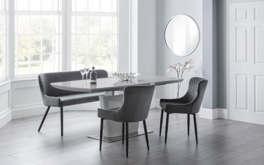Dining Sets Julian Bowen Limited, White And Grey Dining Table Chairs Set